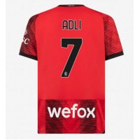 Fotbalové Dres AC Milan Yacine Adli #7 Domácí 2023-24 Krátký Rukáv